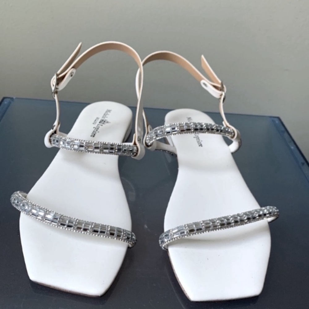 🆕 Michele Lopriore Crystals Flat Sandals